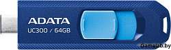Флэш-накопитель 64GB ACHO-UC300-64G-RNB/BU ADATA