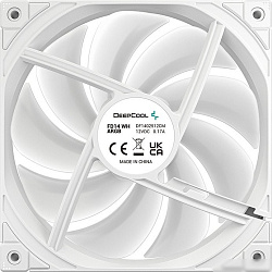 Вентилятор для корпуса Deepcool FD14 ARGB 140х140x25 белый 4-pin 25.6дБ (R-FD14-WHAPN1-G) Ret
