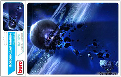 Коврик для мыши Buro BU-R51761 рисунок/астероиды