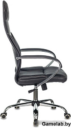 Кресло руководителя Бюрократ CH-608SL/ECO черный эко.кожа крестов. металл хром