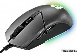 Мышь MSI Clutch GM11 черный оптическая (5000dpi) USB (6but)
