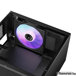 Корпус JONSBO T8 PLUS Black без БП, боковые панели из закаленного стекла, mini-ITX, черный