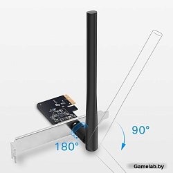 Сетевой адаптер WiFi TP-Link Archer T2E AC600 PCI Express (ант.внеш.съем) 1ант.
