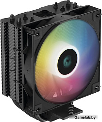 Кулер DEEPCOOL AG400 BK ARGB LGA1700/1200/115X/AM5/AM4 (18шт/кор, TDP 220W, PWM, ARGB Fan 120mm, 4 т
