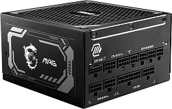 MSI Блок питания MSI MAG A1250GL PCIE5 , 1250W, 80+ Gold, полностью модульный, ATX 3.0, PCIE5