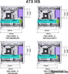 Корпус JONSBO D41 STD White без БП, боковая панель из закаленного стекла, mini-ITX, micro-ATX, ATX, 