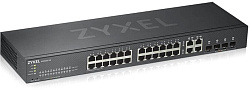 Zyxel Nebula Flex GS1920-24v2, 24xGE, 4xCombo (SFP/RJ-45), бесшумный (без вентилятора), автономное/о