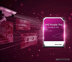 Жесткий диск WD Original SATA-III 10Tb WD101PURP Video Purple Pro (7200rpm) 256Mb 3.5"