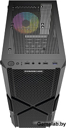 Корпус Powercase Mistral T4B, Tempered Glass, 4x 120mm 5-color fan, чёрный, ATX  (CMITB-L4)