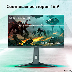 Монитор GMNG 27" Gaming GM-27F23 черный IPS LED 2ms 16:9 HDMI M/M матовая HAS Piv 400cd 178гр/178гр 