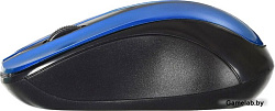 Мышь Oklick 675MW черный/синий оптическая (800dpi) беспроводная USB (2but)