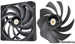 Вентилятор Thermaltake Toughfan EX14 Pro реверсивный 140x140x25mm черный 4-pin 31.6-34.1dB Ret (CL-F