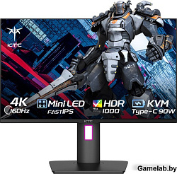 KTC 27" KTC M27P20P Black (IPS, 3840x2160, HDMI+HDMI+DP+Type C 90W, USB 3.0 (1 in/2 out), 1 ms, 178°