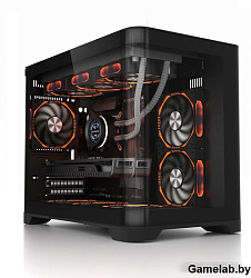 Корпус 1STPLAYER UVIEW UV6 Black / mATX / UV6-BK