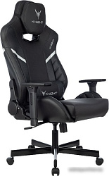Кресло игровое Knight Thunder 5X черный эко.кожа крестов. металл