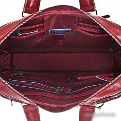 Деловая сумка Piquadro Blue Square CA2849B2/R с отделением для ноутбука красный натур.кожа