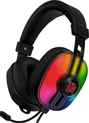 Наушники HT/Импульсный G100/Аналоговый/RGB Светодиодный/(EC)наушник/Черный/Штекер 3,5 мм, код ТН ВЭД