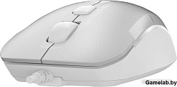 Мышь A4Tech Fstyler FM26 серебристый/белый оптическая (2000dpi) USB для ноутбука (4but)