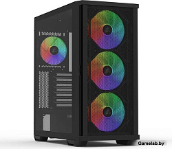 ZALMAN Z10 PLUS, ATX, BLACK, WINDOW, 2x3.5", 2x2.5", 2xUSB3.0, 1xUSB 3.1 Type-C, FRONT 3x140mm ARGB,