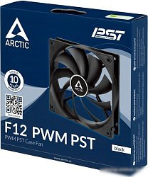 Arctic Cooling Вентилятор Arctic Cooling Вентилятор корпусной ARCTIC F12 PWM PST (Black) - retail (A