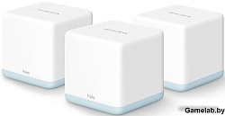 Бесшовный Mesh роутер Mercusys Halo H30(3-pack) AC1200 10/100/1000BASE-TX компл.:устройство/креплени