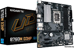 Материнская плата Gigabyte B760M D3HP Soc-1700 Intel B760 4xDDR5 mATX AC`97 8ch(7.1) GbLAN RAID+VGA+