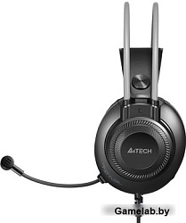 Наушники с микрофоном A4Tech Fstyler FH200U серый 2м накладные USB оголовье (FH200U GREY)