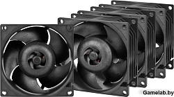 Arctic Cooling Вентилятор Arctic Cooling ARCTIC S8038-7K вентилятор корпусной (4 Pack) арт. ACFAN002