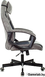 Кресло игровое Бюрократ VIKING 6 KNIGHT Fabric черный с подголов. крестовина металл