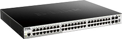 Коммутатор D-Link DGS-1510-52XMP/A1A 48G 4SFP+ 48PoE 370W настраиваемый