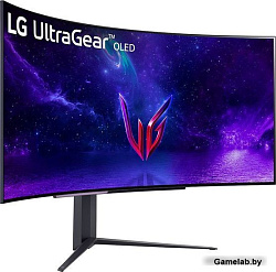 Монитор LG 44.5" (113.03см) UltraGear 45GR95QE-B черный OLED LED 21:9 HDMI матовая HAS Piv 1500000:1