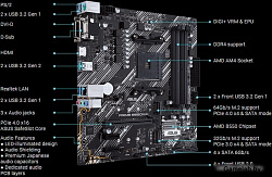 Материнская плата Asus PRIME B550M-K Soc-AM4 AMD B550 4xDDR4 mATX AC`97 8ch(7.1) GbLAN RAID+VGA+DVI+