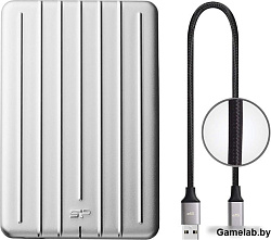 Жесткий диск Silicon Power USB 3.2 1TB SP010TBPHDA75S3S A75 Armor 2.5" серебристый