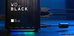 Накопитель SSD WD Thdb3 1Tb WDBA3U0010BBK-EESN D50 Game Dock 1.8" черный USB 3.1 type C