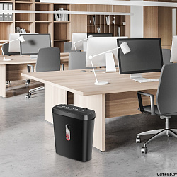 Шредер Cactus CS-SH-A1 (секр.Р-2) ленты 6лист. 8лтр.