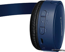 Гарнитура накладные Panasonic RB-HF420BGEA синий беспроводные bluetooth оголовье