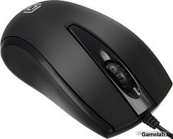 Мышь Oklick 325M черный оптическая (1000dpi) USB (2but)