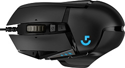 Logitech Мышь игровая Logitech G502 Hero черная, оптическая (Hero25K) , 100-25600dpi, 1мс, USB 2.1м,