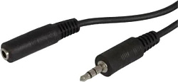 Кабель аудио Ningbo JAAC003-5 Jack 3.5 (m)/Jack 3.5 (f) 5м. черный