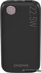 Мобильный аккумулятор Digma DGPF10B 10000mAh QC3.0/PD3.0 22.5W 3A USB-A/USB-C черный (DGPF10B22PBK)