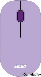 Мышь Acer OMR205 фиолетовый оптическая 1200dpi беспров. USB для ноутбука 3but (ZL.MCEEE.02K)
