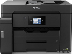 МФУ струйный Epson M15140 (C11CJ41404/ C11CJ41402) A3+ Duplex Net WiFi USB черный