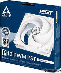 Arctic Cooling Вентилятор Arctic Cooling Вентилятор корпусной ARCTIC P12 PWM PST (White/White)- reta