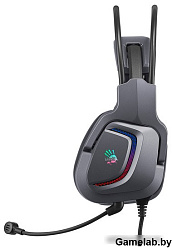 Наушники с микрофоном A4Tech Bloody G575 серый 2м мониторные USB оголовье (G575 USB/ GREY)