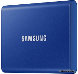 Портативный накопитель SSD Samsung T7 TOUCH  1TB, USB 3.2, голубой индиго