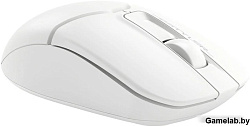 Мышь A4Tech Fstyler FB12S белый оптическая (1200dpi) silent беспроводная BT/Radio USB (2but)