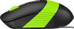 Мышь A4Tech Fstyler FG10CS Air черный/зеленый оптическая (2000dpi) silent беспроводная USB для ноутб