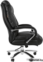 Chairman 405 Офисное кресло (экокожа, хромированный металл, газпатрон 4 кл, ролики BIFMA 5,1, механи