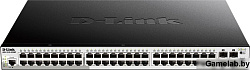 Коммутатор D-Link DGS-1510-52XMP/A1A 48G 4SFP+ 48PoE 370W настраиваемый