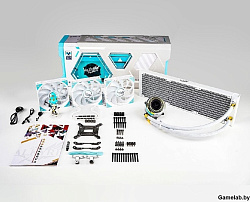 Система водяного охлаждения Valkyrie Jarn 360 ARGB White / 3x120mm ARGB fans, 300W TDP, 34dBA / HW C